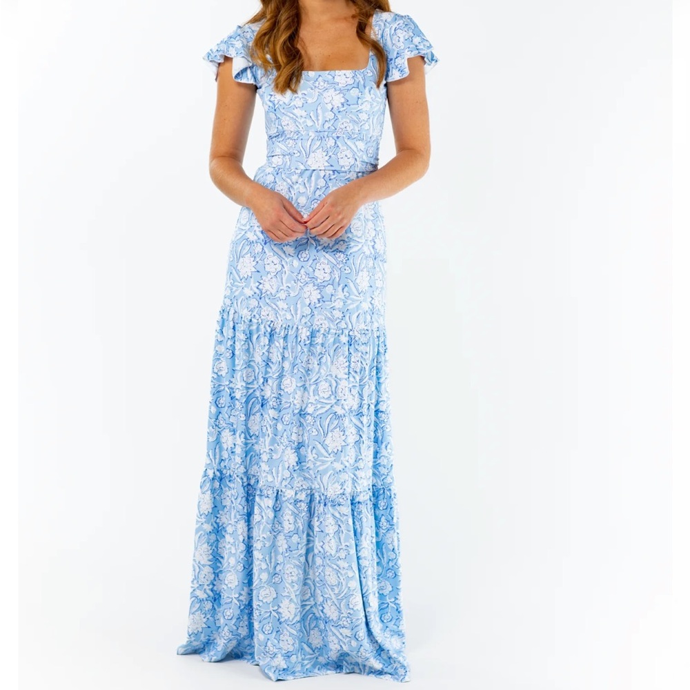 Smith & Quinn Isabella - Ocean Mist Floral Maxi Dress